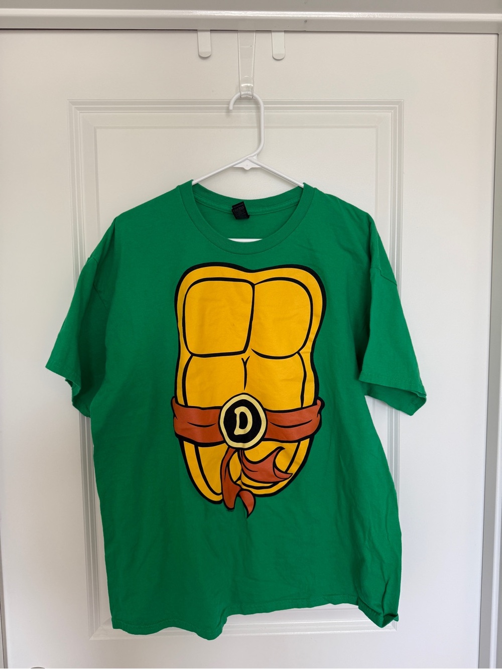 Men’s Green Ninja Turtle Shell Graphic T-Shirt